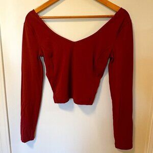 Lululemon Align Long Sleeve Shirt, Size 10 Red Merlot
